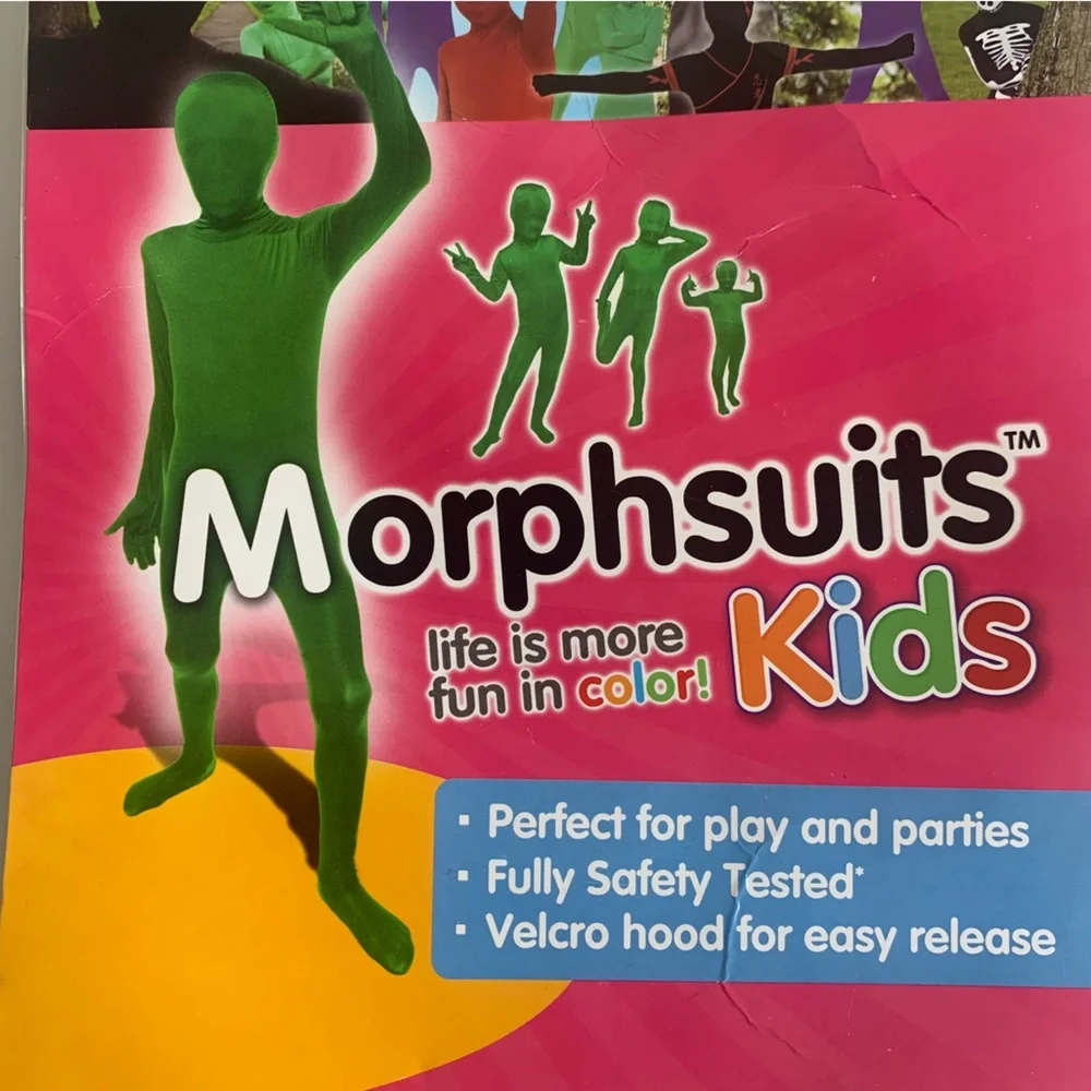 Morphsuits Green Morphsuit full body suit from head to toe, M ages 12+ Halloween
